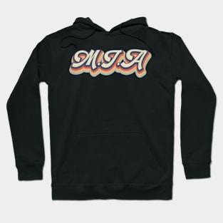 Retro MIA Pattern 70s 80s 90s Birthday Classic Style Hoodie